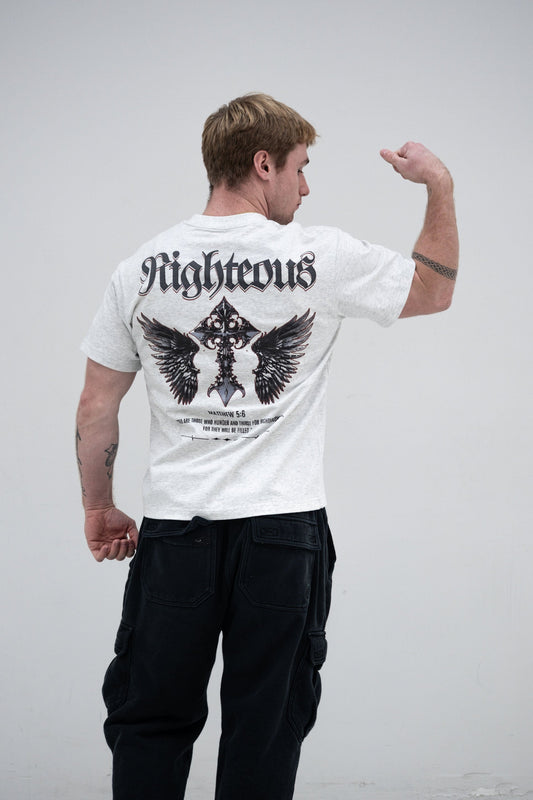 Righteous Tee - Light Grey
