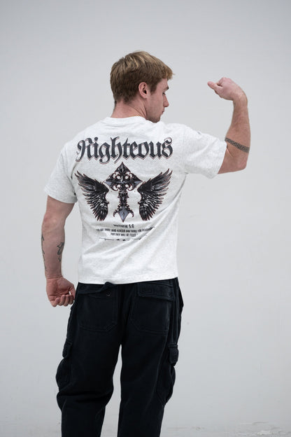 Righteous Tee - Light Grey