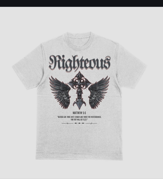 Righteous Tee - Light Grey